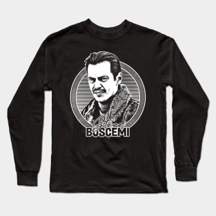 Steve Buscemi / Retro Style Fan Art Design Long Sleeve T-Shirt